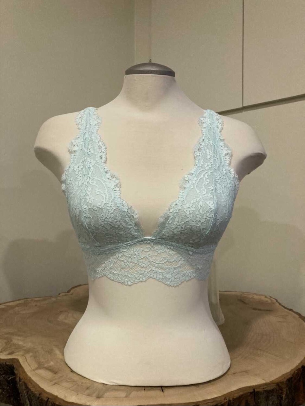 Lace Bralette in Light Blue - Women's Intimates